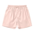thumbnail image 4 of Girls Shorts Satin Elastic Waisted Casual Comfy Lounge Short with Bowknot Summer Sleepwear Size 5-14, 4 of 7