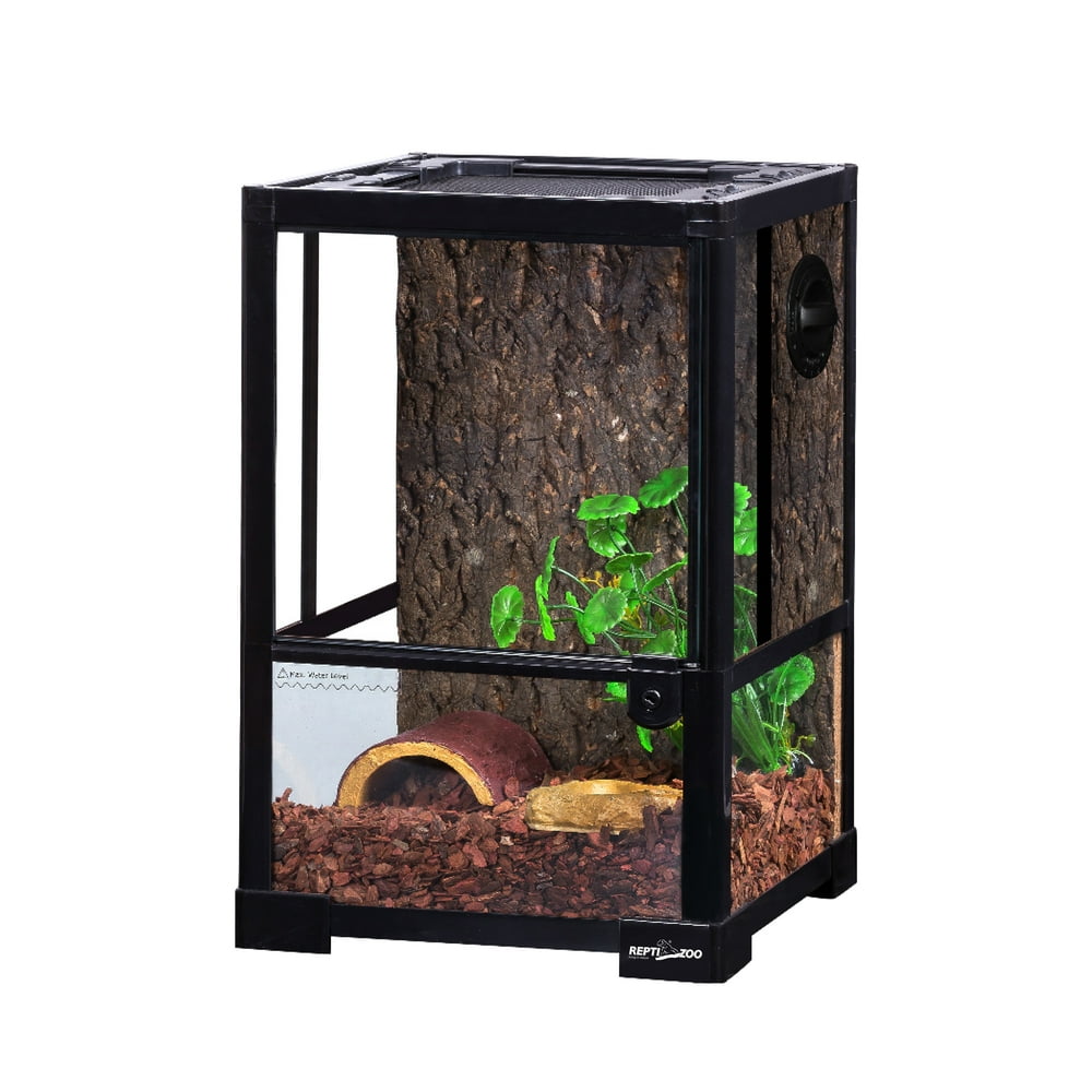 REPTIZOO Reptile Glass Terrarium with Single Hinge Door 12" x 12" x 18