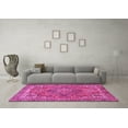 thumbnail image 3 of Ahgly Company Indoor Square Persian Pink Traditional Area Rugs, 7' Square, 3 of 4