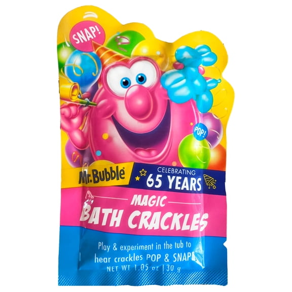 Mr. Bubble Magic Bath Crackles, Poppin' Bath time Fun, Paraben & Fragrance-Free