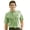 Green Clover, variant on Monterey Club Men's Mini Diamond Texture Solid Golf Polo Shirt #1041