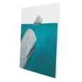 thumbnail image 2 of WIRESTER Canvas Prints Poster, 8 x 10 inch Wall Decor Canvas Artwork, White Whale Moby Dick, 2 of 7