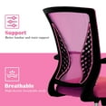 Walmart Pink Ergonomic Office Chair, Comfortable Seat, Lumbar Support