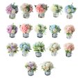 thumbnail image 2 of Enqiretly 2pcs/set Artificial Flowers In Vase For Low Maintenance Home Decor Elegant blue+white vase 1Set, 2 of 6