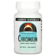 Source Naturals Chromium, 200 mcg, 250 Tablets
