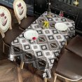 thumbnail image 5 of Boho Bohemia Geometric Line Art Rectangle Tablecloth 60"x120",Waterproof Polyester Rectangle Table Cloth, Wipeable Spillproof Polyester Tablecloth for Dining, Camping, Indoor and Outdoor, 5 of 5