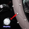 thumbnail image 3 of YISITIAN Bling Elastic Stretch Car Steering Wheel Cover,14.5-15 Inch Crystal Rhinestone Vehicle Steer Wheel Protector,Anti-Slip Diamond Auto Interior Accessories,Universal for Most Cars CJ919-50126, 3 of 6