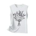 thumbnail image 4 of Tank Tops for Women Plus Womens T Shirts Loose Fit Floral Tops for Women Short Sleeve Plus Size Tee Shirts for Women Loose Fit, 4 of 4