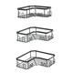 thumbnail image 1 of Estante de ducha de esquina sin taladrar, estante de esquina de acero inoxidable, estante de baño de 3 piezas, 1 of 5