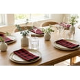 thumbnail image 6 of PurpleEssences Gingham Check Cloth Napkins Set of 10, 18x18 inches - Red and Black, 6 of 6