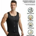 thumbnail image 2 of MANSON Gynecomastia Compress Zipper Vest, 2 of 5