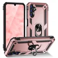thumbnail image 1 of for Galaxy S25 Phone Case, Impact Resistant Metal Ring Magnetic Support Kickstand Drop Protector Cover for Galaxy S25 (Red), 1 of 5