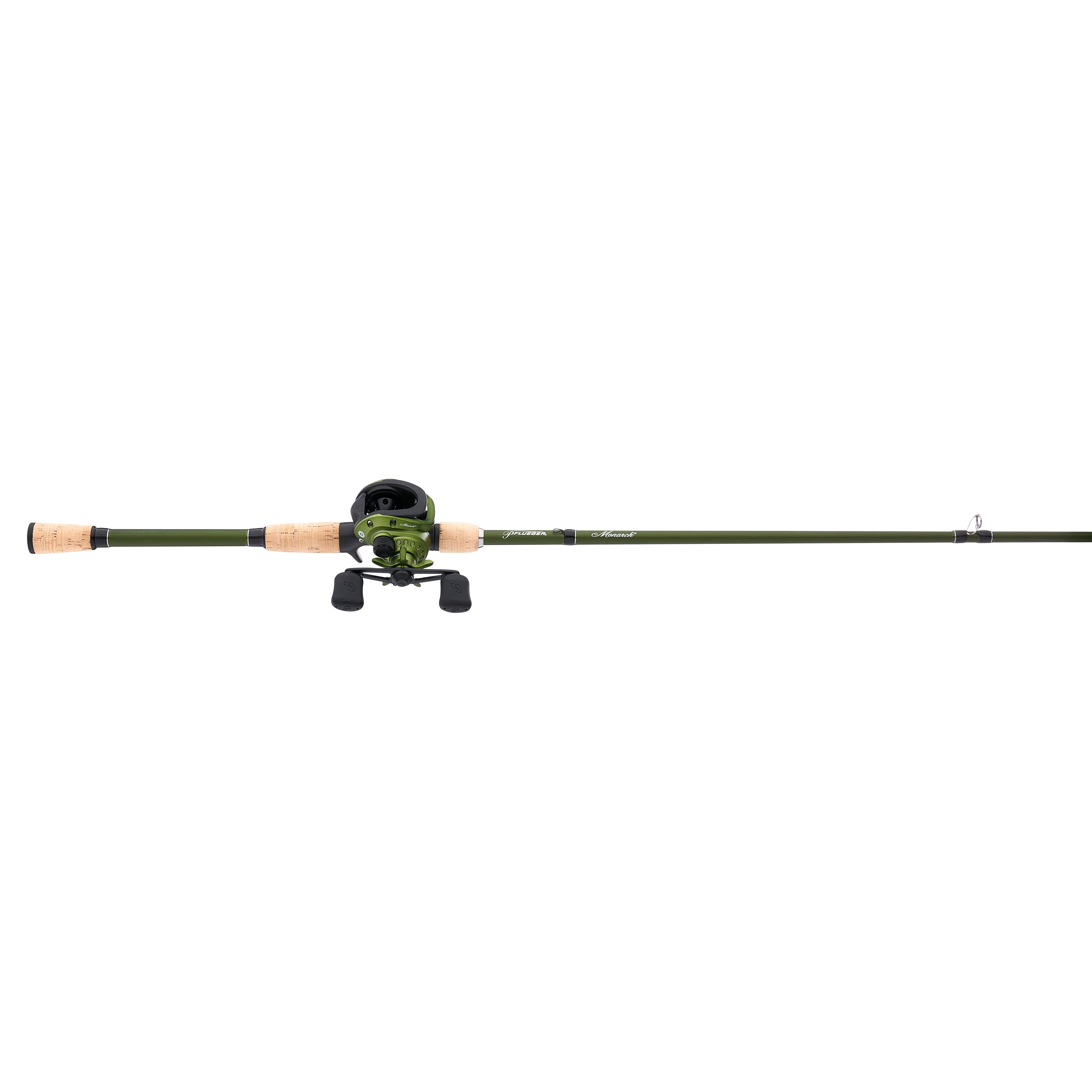 Pflueger Monarch Baitcast Fishing Combo, 7' Medium Heavy Rod, Right-Handed Reel