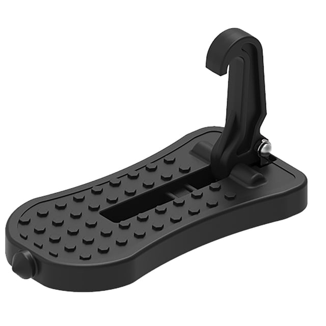 Riwesomey Pedal de puerta de coche Cerradura de puerta de coche universal Soporte de pie montado Escalada Pedal de aleación de aluminio Ventana automotriz negro
