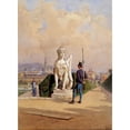 thumbnail image 2 of Carl Goebel the younger 19x24 Gold Ornate Framed and Double Matted Museum Art Print Titled - Kurzweil on the Guard in the Garden of the Belvedere Castle in Vienna (1867-1880), 2 of 4