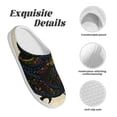 thumbnail image 5 of Lsque Owl with Mandala Pattern Womens Comfort Cotton on Scuff With Memory Foam and Anti-skid Sole Slipper-42/43, 5 of 7