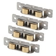 thumbnail image 1 of 4 Pcs Rouleau de Porte Coulissante en Verre pour Patio, Roulement à Billes en Acier Inoxydable Cuivre, pour Porte Coulissante de Patio, Résistance à l'Érosion, Pratique et Solide, pour la Plupart des Portes et Fenêtres, 1 of 7
