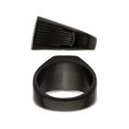 thumbnail image 2 of Mens Black Plated Polished Stainless Steel Signet Ring, 2 of 4