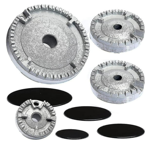 Juego de gorros para cocina, tapa de estufa mejorada, tapa de corona para encimera de gas para horno, tapa de gas que se adapta a la mayoría de los quemadores de estufas de gas