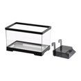 thumbnail image 1 of Kit de inicio de tortuga de tortuga Kit de arranque de fondo Bottom Drainage Box Reptile Hábitat Terrario acuático para la escalada de , Negro, L L con plataforma, 1 of 9