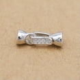 thumbnail image 6 of QQTDFG Sterling Silver Hook and Eye Push End Cap Clasp for Pearl Jumbo Necklace A5266-Silver-1 piece, 6 of 9