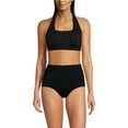 thumbnail image 3 of Lands' End Women's Chlorine Resistant Square Neck Halter Bikini Top, 3 of 3