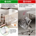 thumbnail image 2 of 4 Pack Stackable Clear Acrylic Storage Drawers,4.4'' Tall Plastic Organizer Bins for Makeup,Bathroom,Countertop,Office,Beauty Supplies, 2 of 8