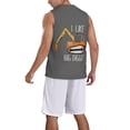 thumbnail image 2 of Sikiie I Like Big Digger Basketball Jersey Reversible Men's Mesh Athletic Sports Shirts Training Practice S-4XLXX-Large, 2 of 6
