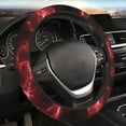 thumbnail image 4 of Kdxio Red Line Print Elastic Stretch Steering Wheel Cover,Auto Steering Wheel Cover,15 Inch Anti-Slip,Warm in Winter and Cool in Summer,Fit Suvs,Vans Cars,Trucks, 4 of 7
