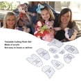 thumbnail image 3 of ZOUSSIQI 10 Pcs Memory Bear Sewing Patterns Template, Memory Bear Acrylic Template Ruler Set, Quilting Rulers and Templates, Memory Bear Patterns for Sewing Patterns for Beginners (S CA919-44737, 3 of 9