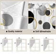thumbnail image 5 of Black Polka Dots Swag Valances for Windows, Kitchen Window Curtains Over Sink, Modern Abstract Art Window Treatment Curtains for Living Room/Bedroom Curtains 2 Panel Sets 36"x45", 5 of 8