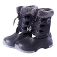 thumbnail image 5 of Nova Utopia Boys Girls Snow Boots NFWB03 BlackGrey 11, 5 of 7
