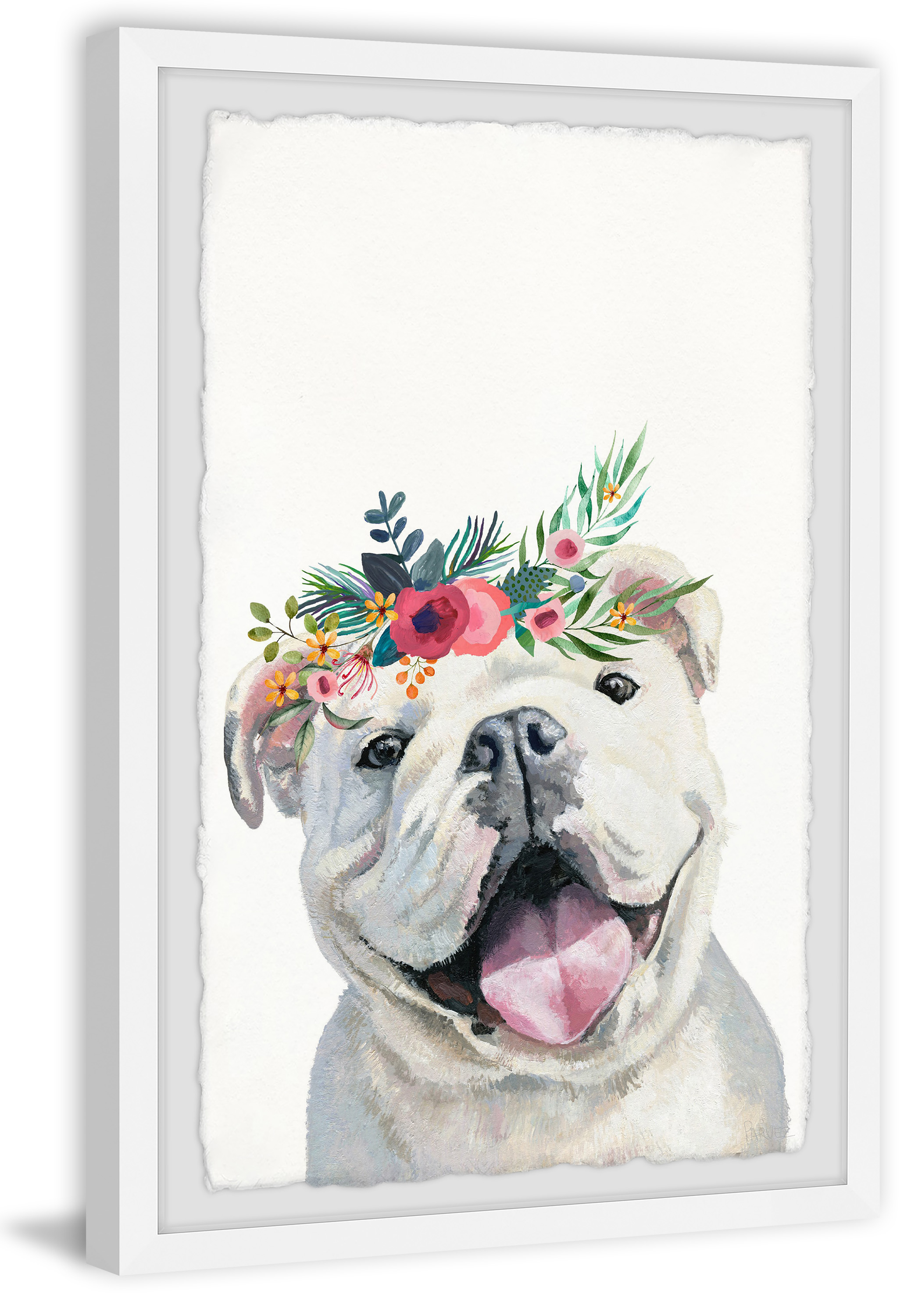 Parvez Taj Jolly Puppy Framed Wall Art