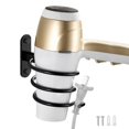 thumbnail image 2 of Hair Dryer Holder Aluminum Wall Mounted Hair Dryer Holder Cable Rack for Kitchen Bathroom Bathroom Accessories(Black), 2 of 5