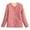 Pink, variant on yillto Women Plus Size Winter Coat Fuzzy Lined Padded Jackets Lightweight Button down Cardigan Coats