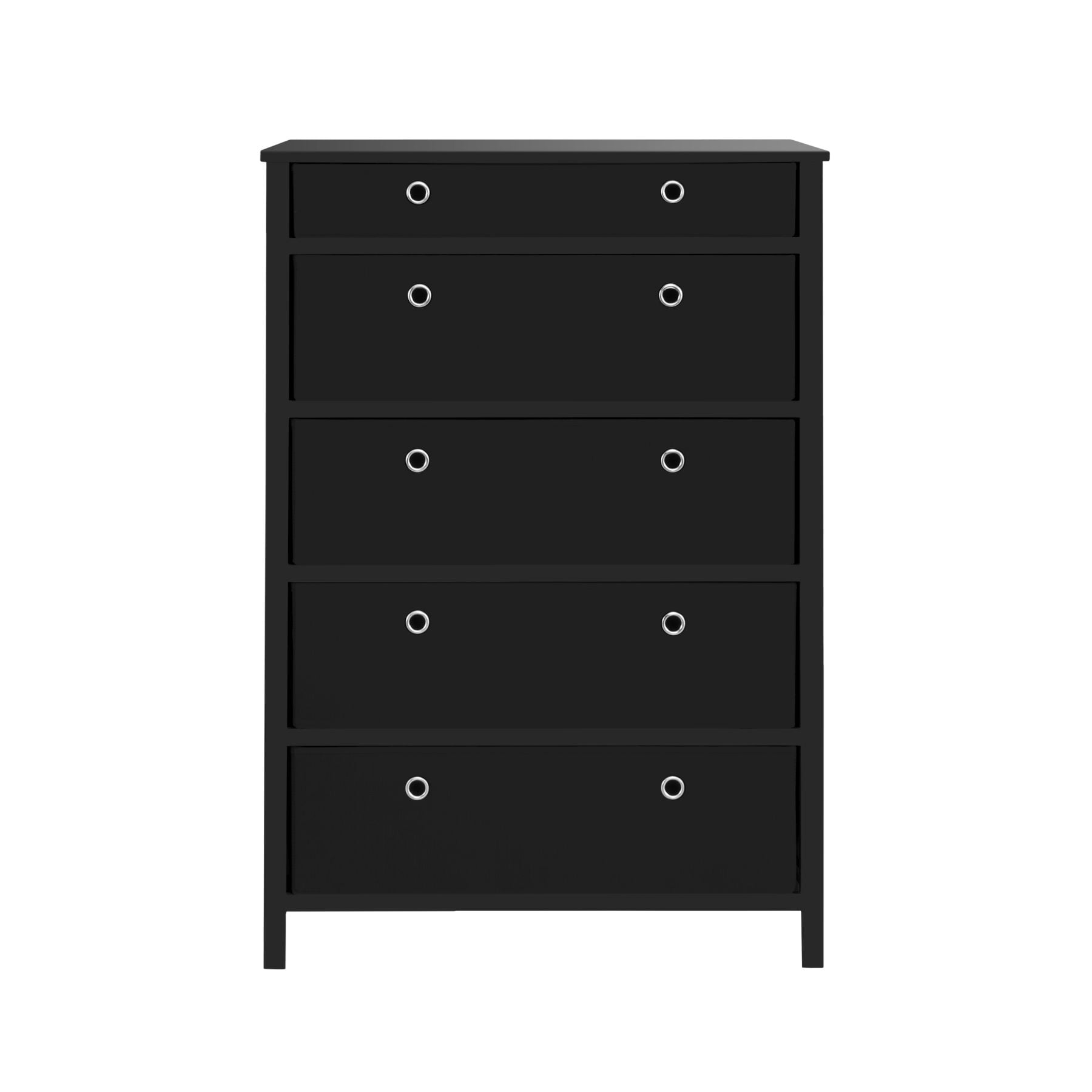 Traditional Elegance EZhome Foldable Furniture 5 Drawer Tall Dresser 45