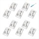 thumbnail image 1 of Conector de Esquina LED de 10 Piezas con Fijación por Tornillo 24V/5A 2P 10mm Conector para Tira LED COB de un Solo Color IP20, 1 of 7