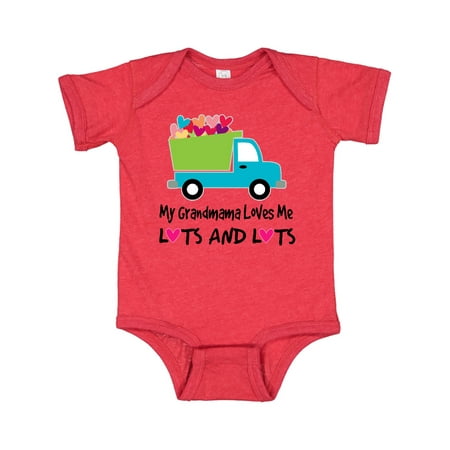 

Inktastic Grandmama Loves Me Heart Truck Gift Baby Boy Bodysuit