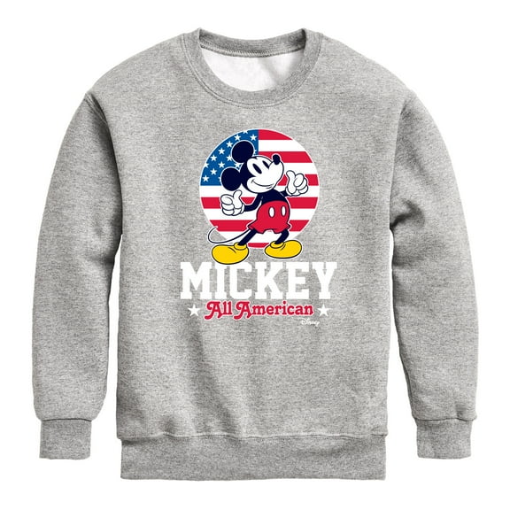 Disney - All American Mickey - Toddler & Youth Crewneck Fleece Sweatshirt