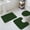 Green, variant on Solid Brown Bath Mat 3 Piece Bathroom Rug Set, Vintage Minimalism Abstract Denim Pattern Non Slip Bath Rug Contour Mat and Toilet Lid Cover, Absorbent Shower Mats Soft Bath Rugs and Mats Sets