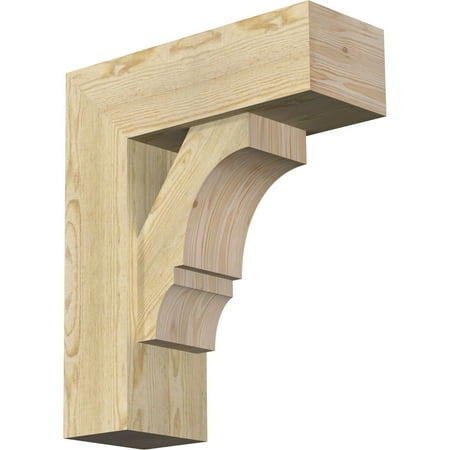 

Ekena Millwork 8 W x 22 D x 26 H Balboa Block Rough Sawn Bracket w/ Offset Brace Douglas Fir