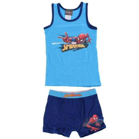 Textiel Trade Boy's Spiderman Tank and Boxer Briefs Underwear Set