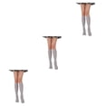 thumbnail image 3 of Qarigey Calcetines a rayas hasta el muslo Estilo simple Juegos deportivos Calentadores Día de San Valentín Mujeres Accesorios para diario Type1, 3 of 6