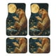 thumbnail image 1 of Balery Leopard Reading Tarot Cards Juego de 4 Alfombrillas para Auto, Revestimientos de Caucho Resistente, Diseño Antideslizante, 1 of 7