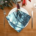thumbnail image 2 of BZSMCE Satin Native Fab Cotton Dinner Napkin Red Rose Printing Reusable, 2 of 8
