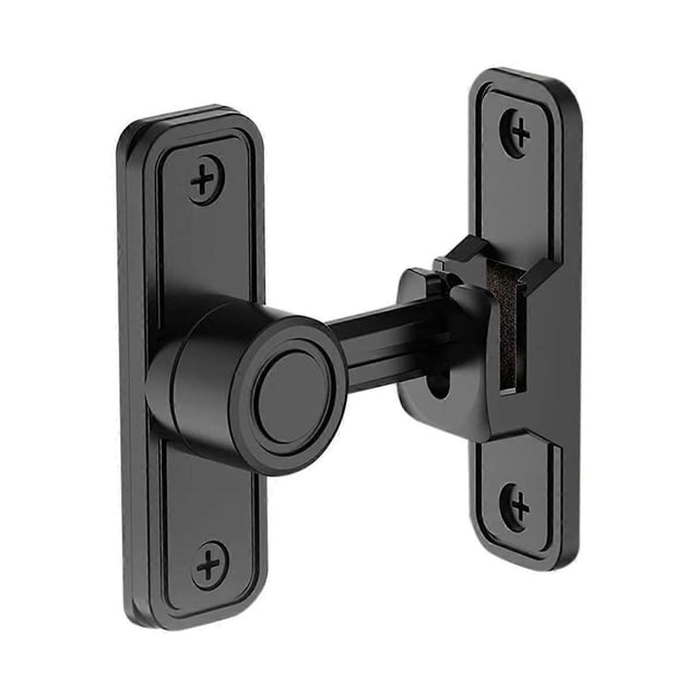 Pestillos de puerta de alta resistencia, cerradura de puerta de granero de ángulo recto, cerradura antirrobo para puerta corredera de jardín Bl