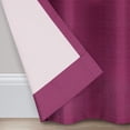 thumbnail image 4 of Eclipse Samara Solid Blackout Curtains, Single Curtain Panel, 84 Inch Long Blackout Curtains, 37" W x 84" L, Boysenberry, 4 of 8