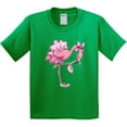 thumbnail image 3 of Inktastic Flamingo Ballerina in Tutu and Ballet Toe Shoes Youth T-Shirt, 3 of 5