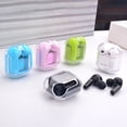 thumbnail image 5 of Wireless Earbuds, Transparent Digital Display Headphones Crystal Earbuds, Bluetooth Headset Bilateral Stereo Bass Speaker with Charging Bin for Sports, Working, 5 of 6