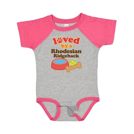 

Inktastic Rhodesian Ridgeback Loved by a (Dog Breed) Gift Baby Boy or Baby Girl Bodysuit